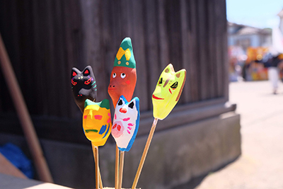 大分郷土玩具「一文人形」絵付けワークショップを行いました