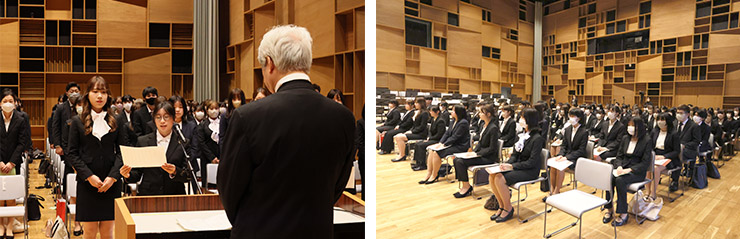 第63回入学式・第45回専攻科入学式 第63回入学式・第45回専攻科入学式